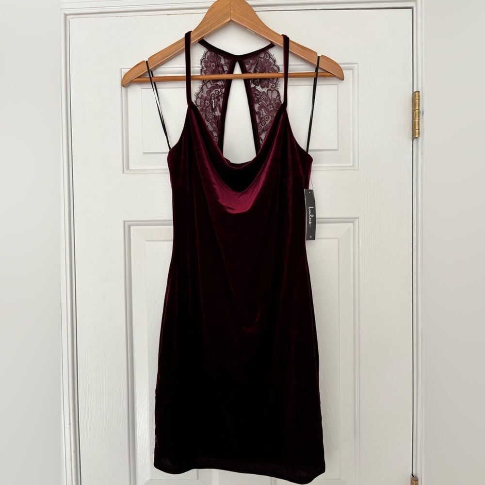 Lulus velvet mini dress